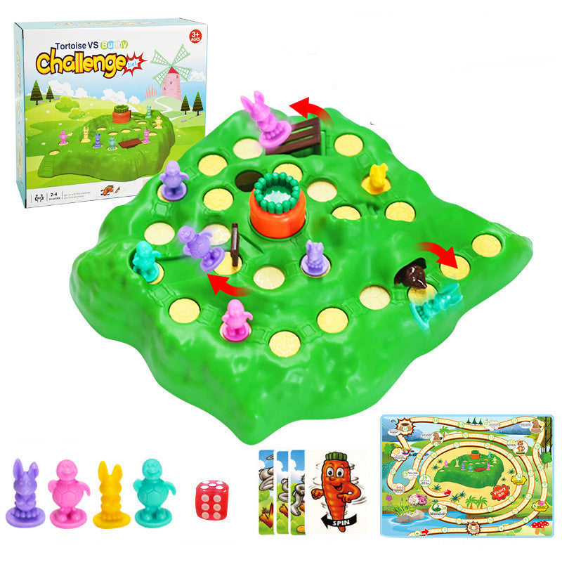 Children's Turtle And Hare Racing Toys Cross-country Race Table Games