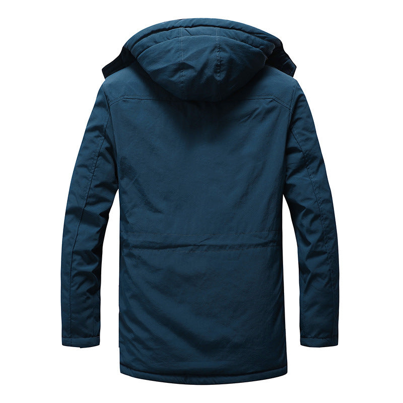 Fashion mid-length cotton coat