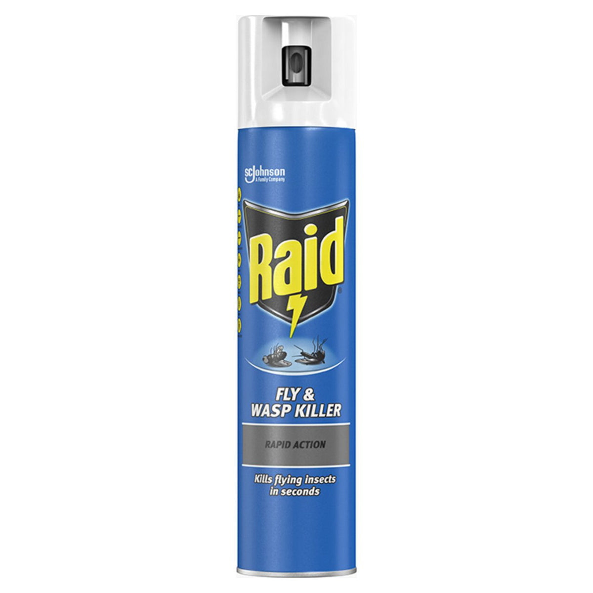 6 x Raid Rapid Action Fly & Wasp Insect Killer 300Ml