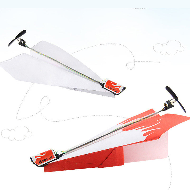 Motor electric hand throwing paper airplane