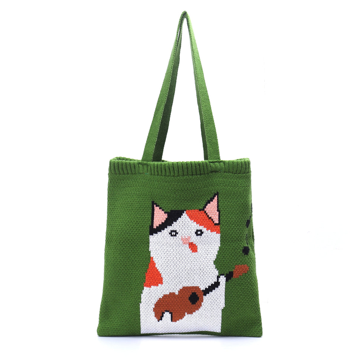 Women's Fashion Casual Cartoon Woven Hand Shopping Bag