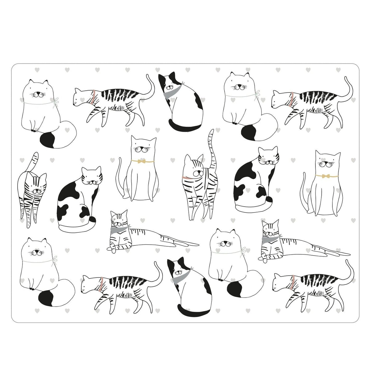 Playful Pets 4pk Cat Placemats