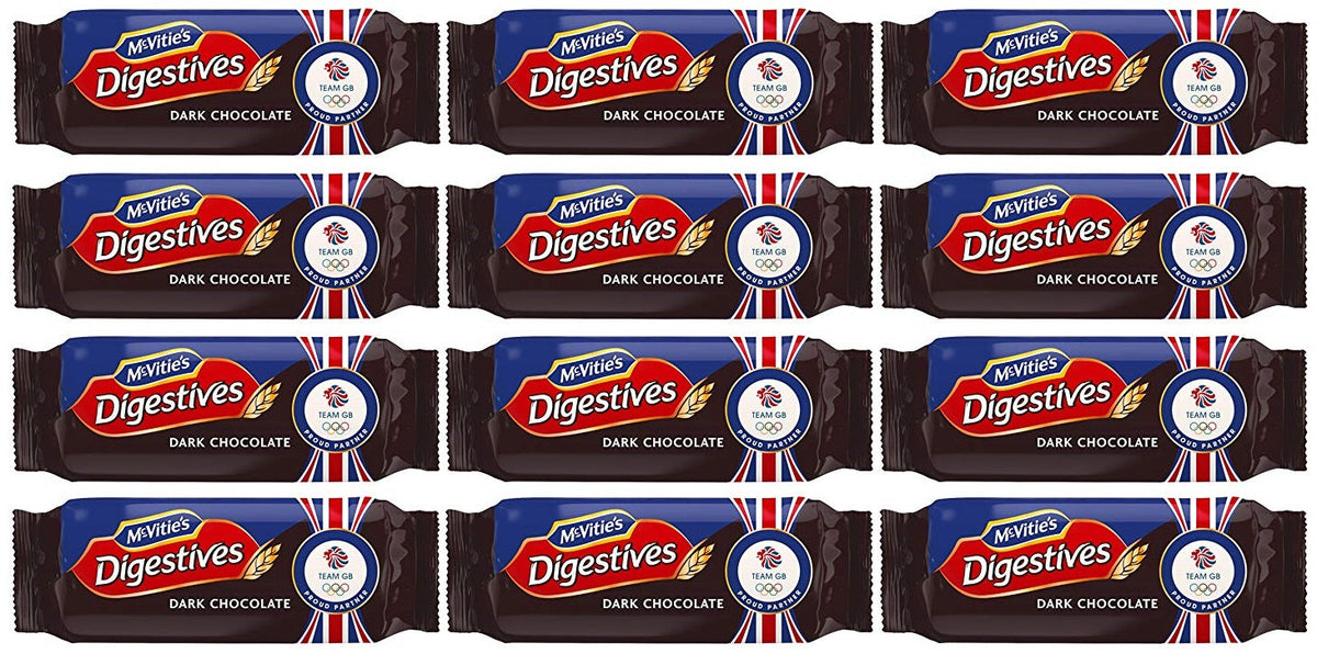 12 x Mcvitie's Dark Chocolate Digestive Biscuits 266G