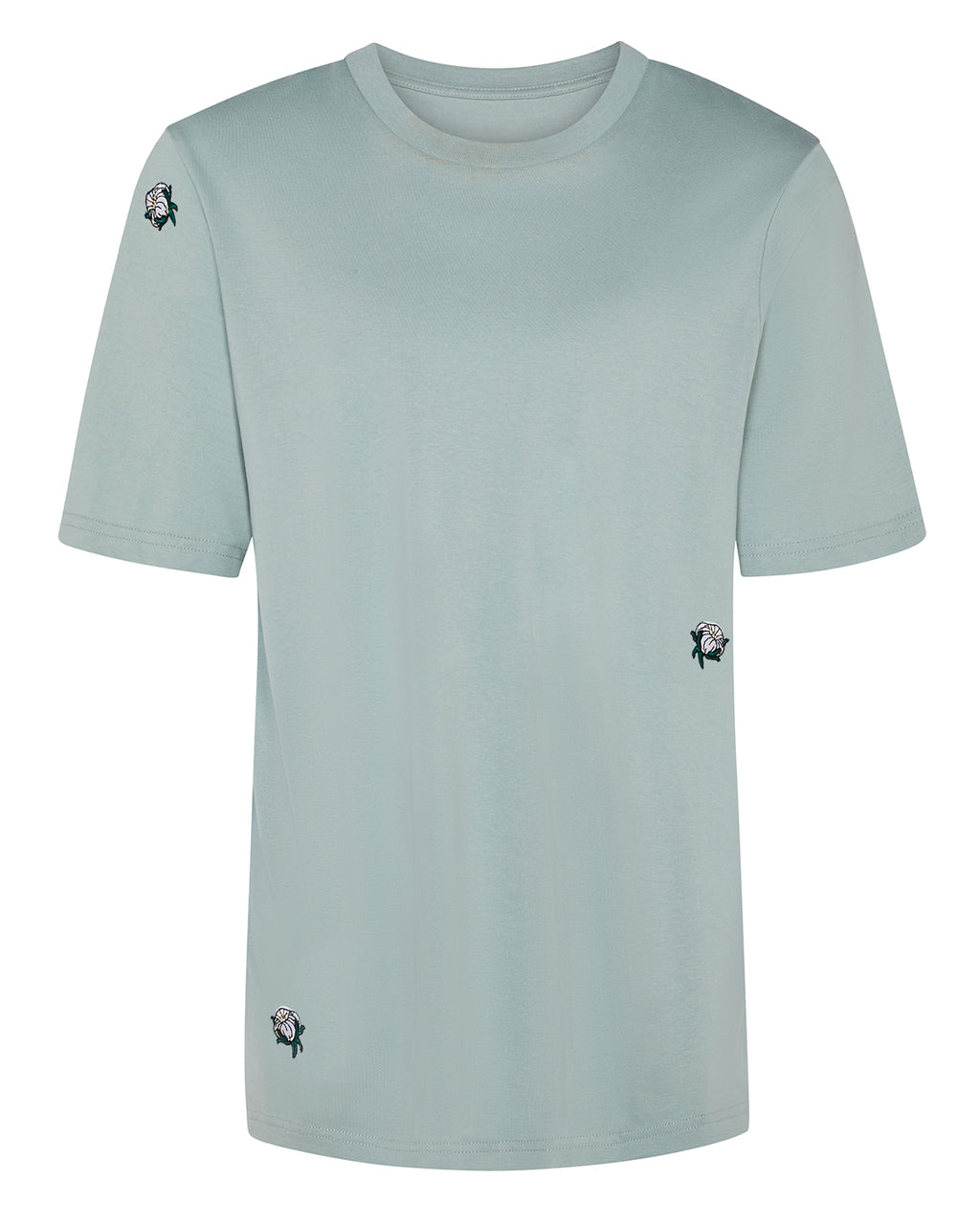 Cotton Buds Embroidered T-Shirt Aloe