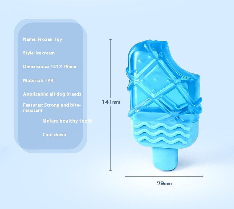 Dog Ice Sucker Cooling Water Injection Ice Candy Molar Toy