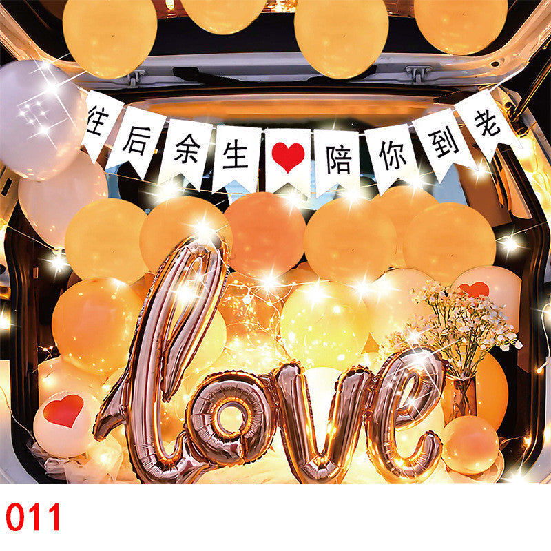 Car Trunk Balloon Set Surprise Arrangement