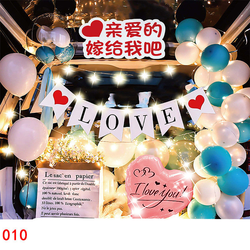 Car Trunk Balloon Set Surprise Arrangement