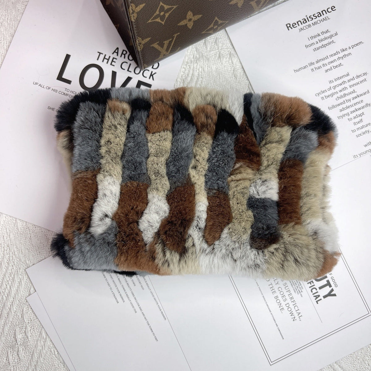Women's Versatile Fur Snood Warm Scarf