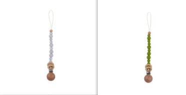 Baby Products Soothing Beech Wood Clip Pacifier Chain