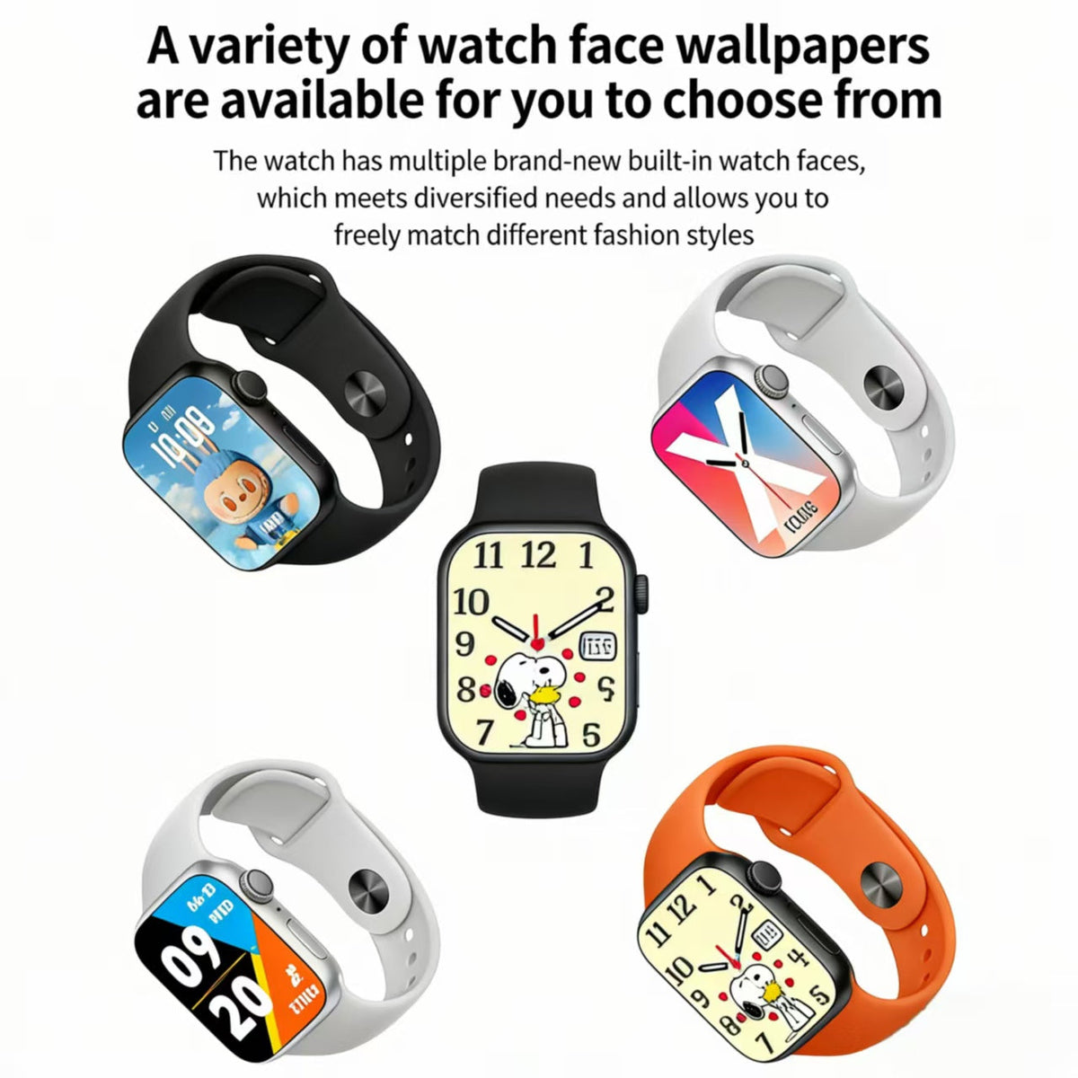 2.01" Smartwatch Bluetooth Call GPS Fitness Tracker Waterproof Smart Watch Universal
