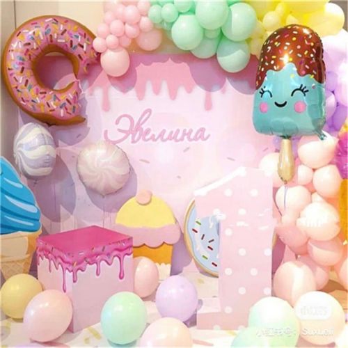 DAWN Donut Foil Balloon - Fun Birthday Party Decor & Celebration Accessory