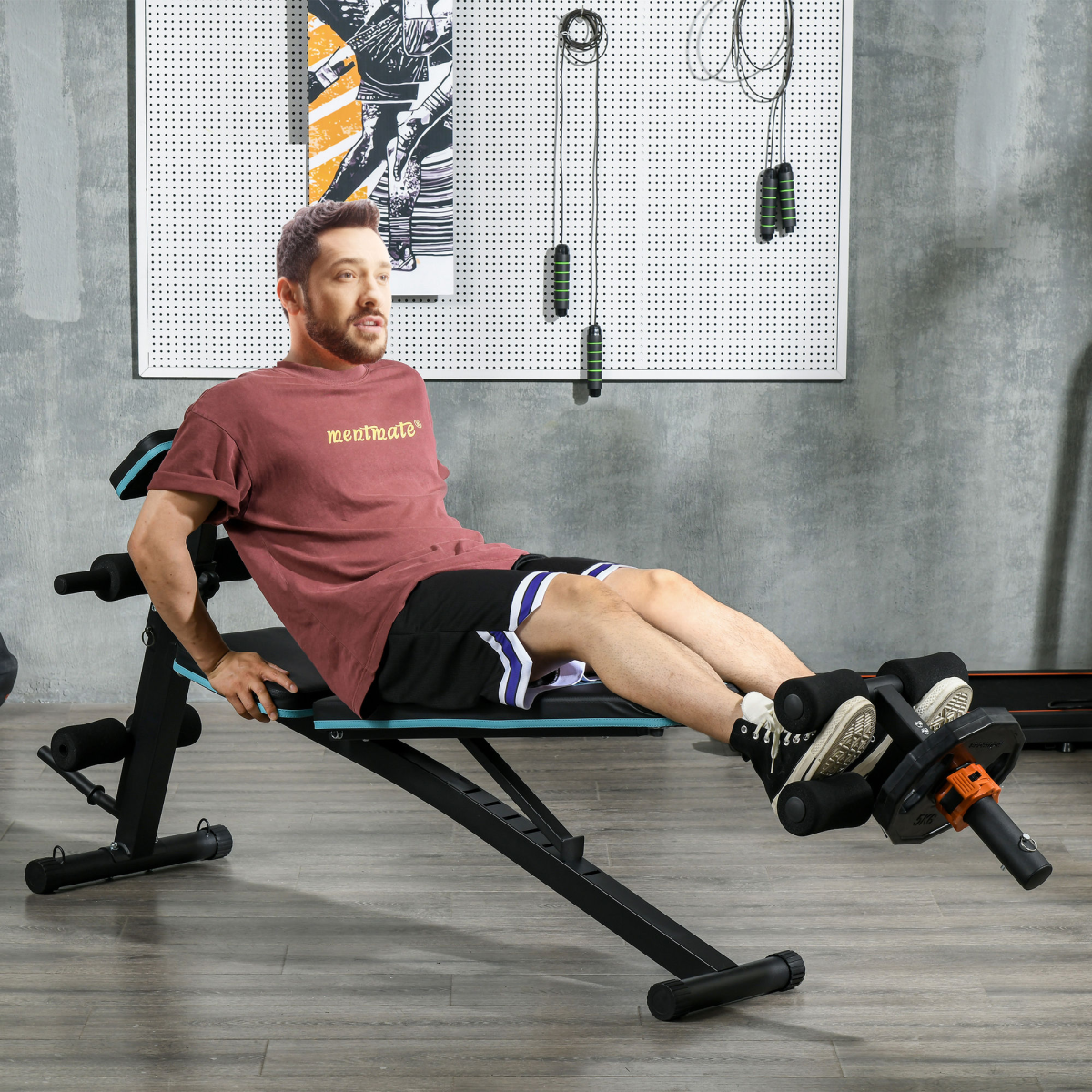 SPORTNOW Tib Bar Tibialis Trainer Fits 5cm/2" Weight Plates