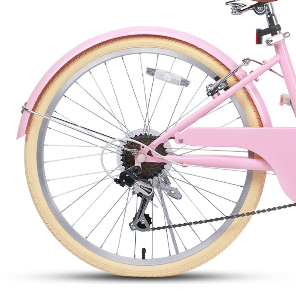 Glerc 26 Inch Beach Cruiser Hybrid Kids Bike - Missy