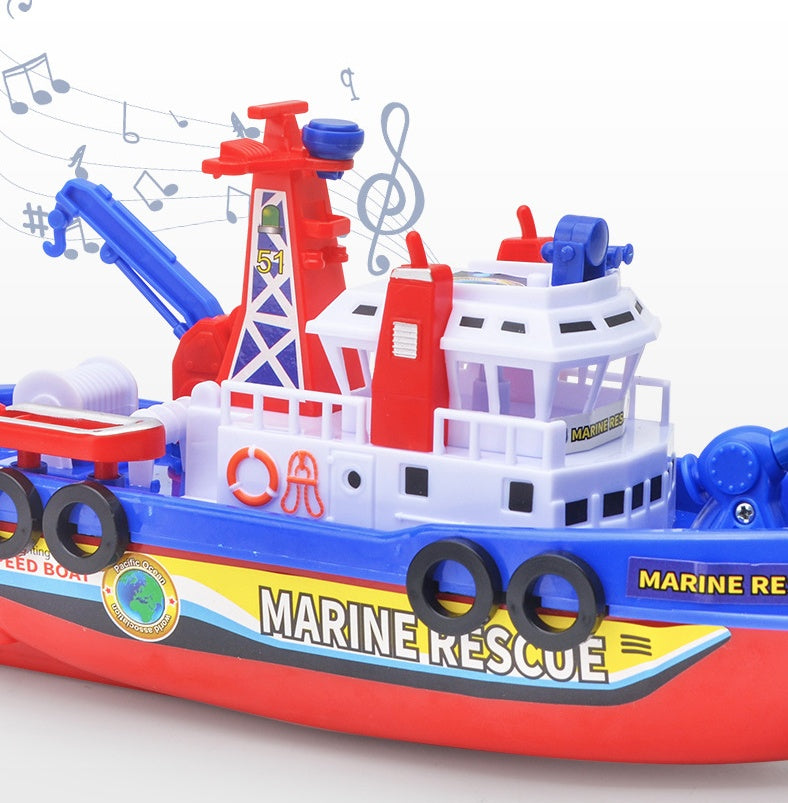 Electric Marine Fire Boat 3-6 Years Old Boy Simulation Speedboat Model