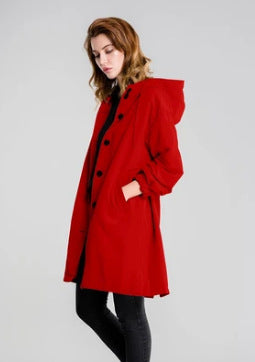 Long Sleeve Mid-length Trench Coat