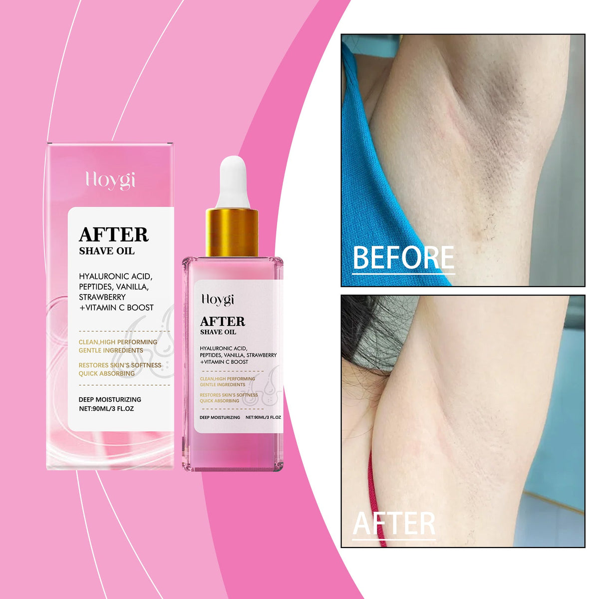 Post-hair Removal And Shaving Repair Essential Oil Strawberry Flavor 90ml