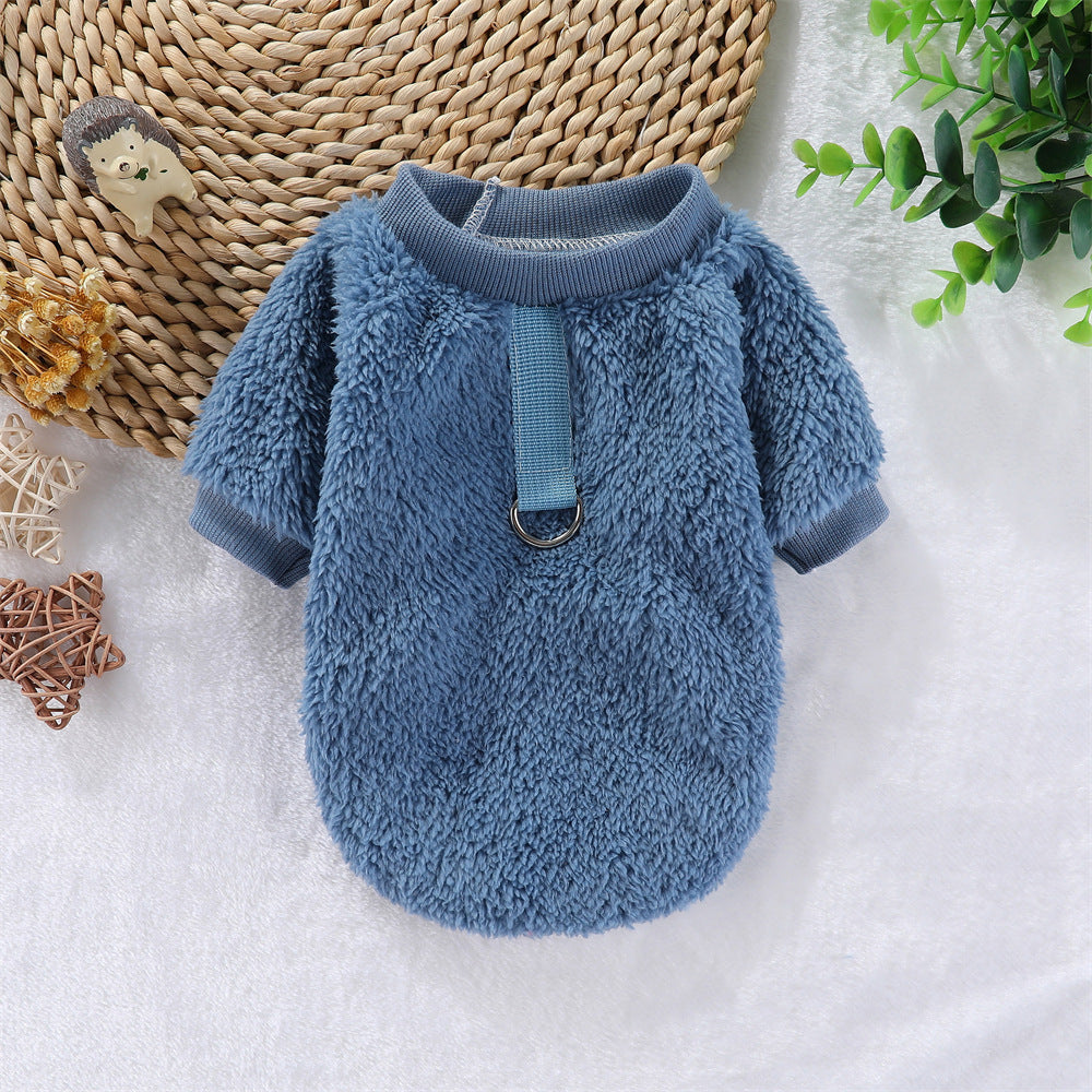 Pet Warm Thickened Double-sided Fleece Two-legged Clothes