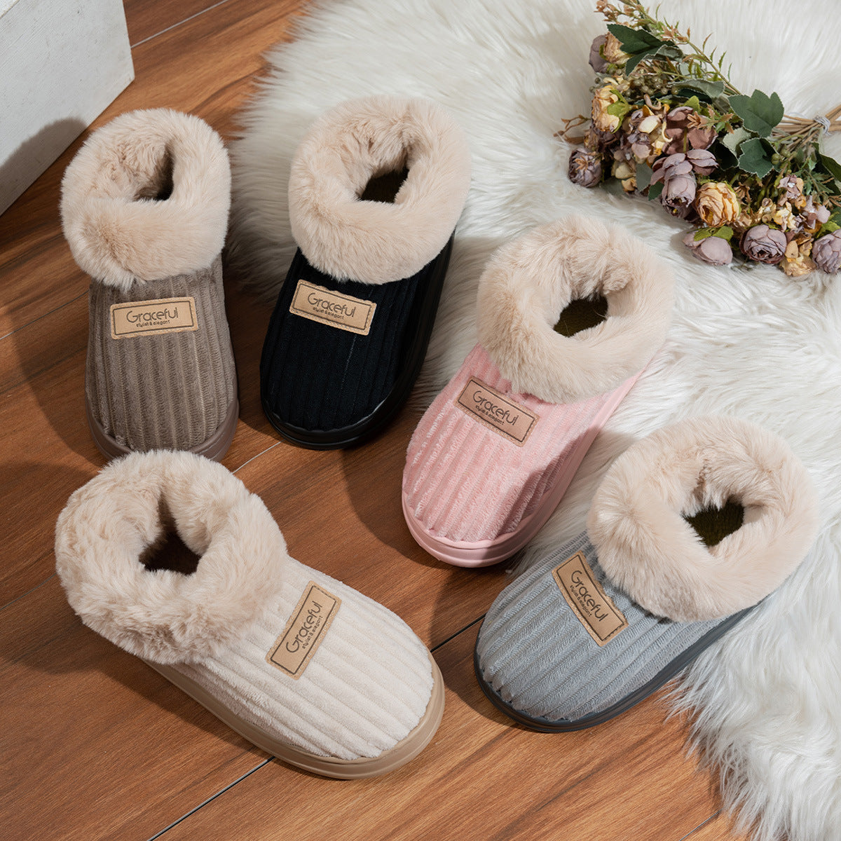 Corduroy Cotton Shoes For Men And Women