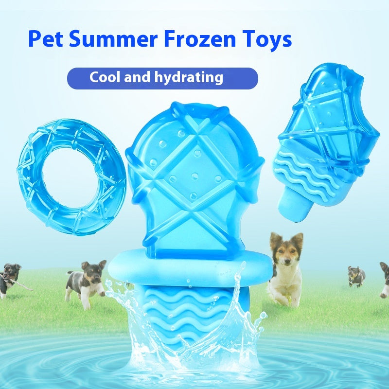 Dog Ice Sucker Cooling Water Injection Ice Candy Molar Toy