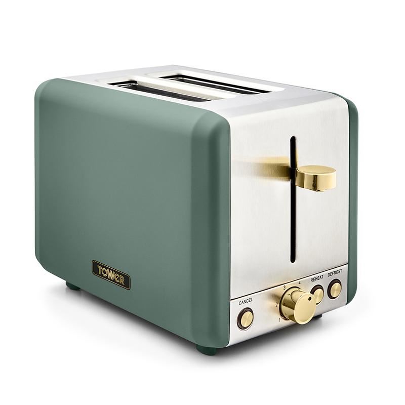 Tower Green Cavaletto 2 Slice Stainless Steel Toaster