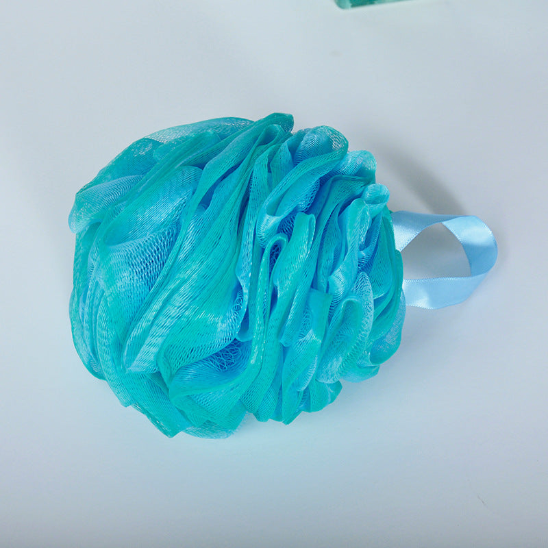 New Style Brush Back Big Flower Foam Bath Ball