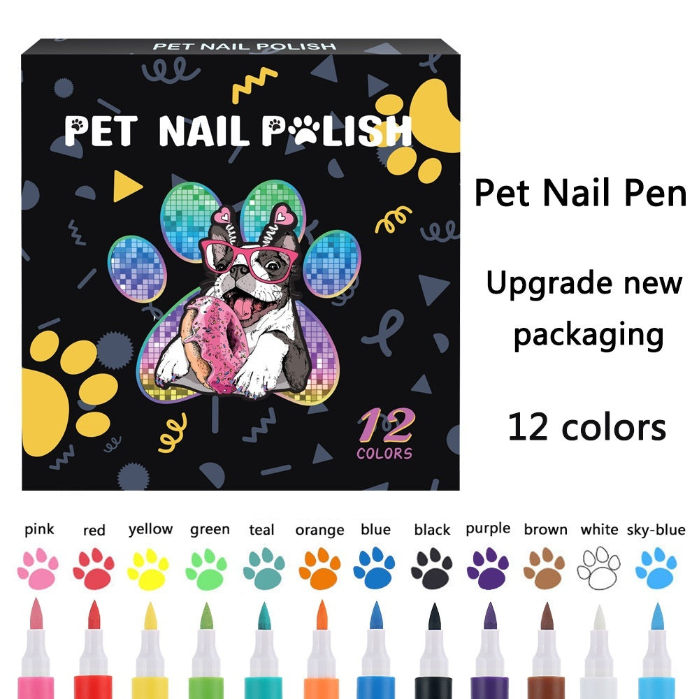 Opaque Color Nail Brush Graffiti Water-based Laminated Pet Manicure