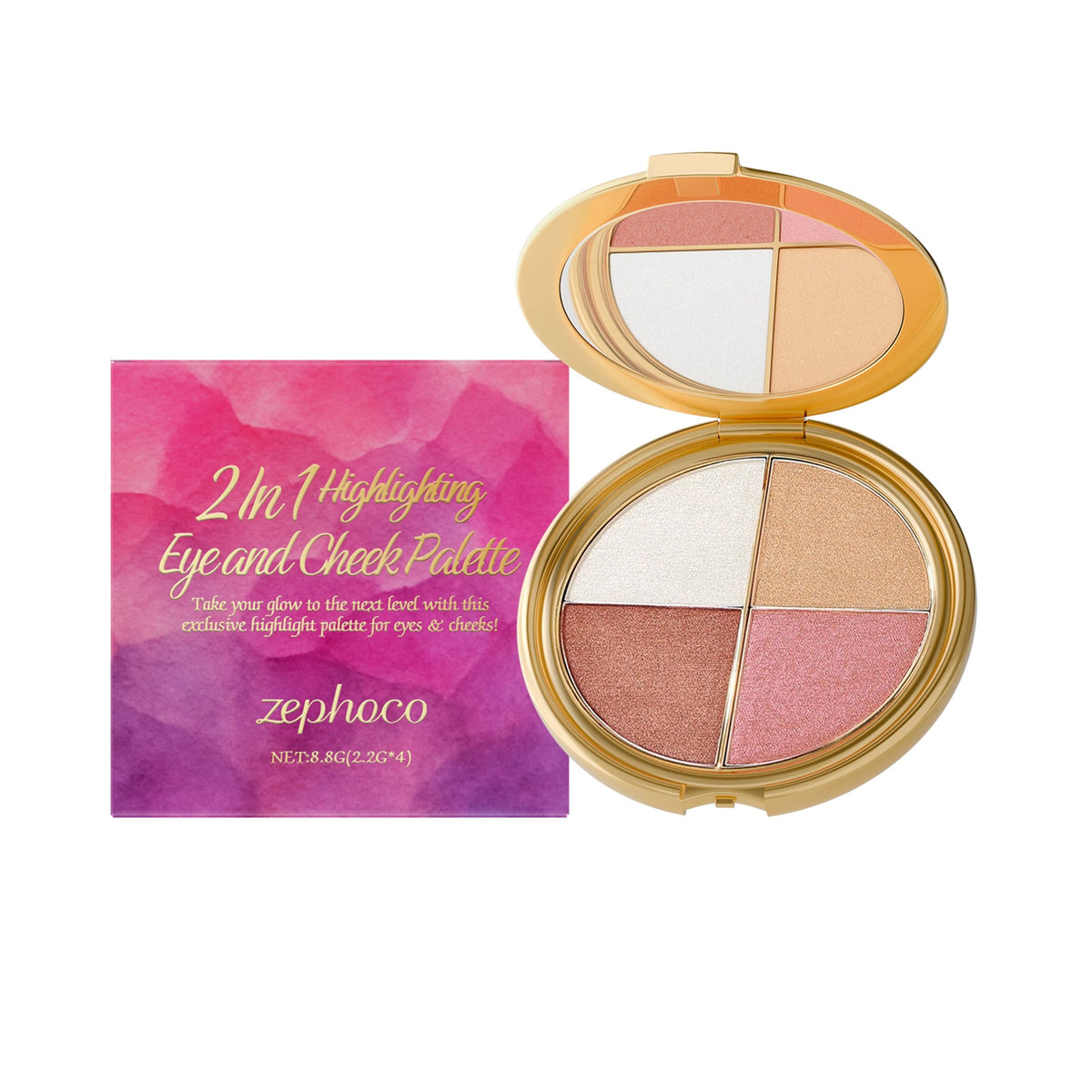 Highlight, Eyeshadow, And Blush Palette