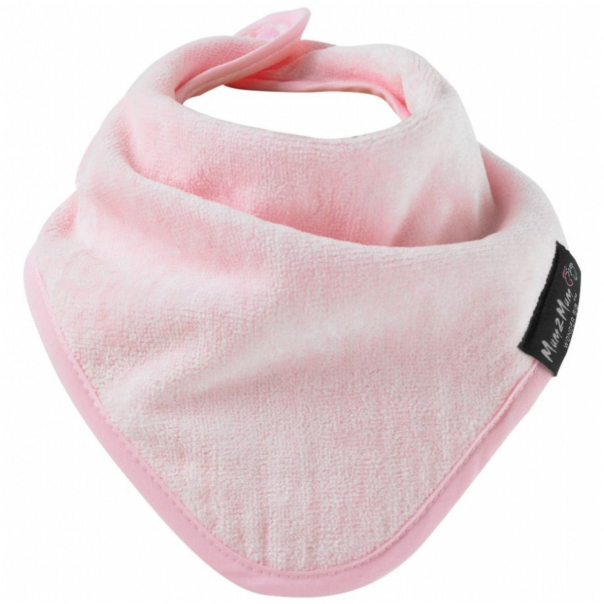 3 PACK - Mum 2 Mum Bandana Style Wonder Bibs - Cerise / Purple / Baby Pink