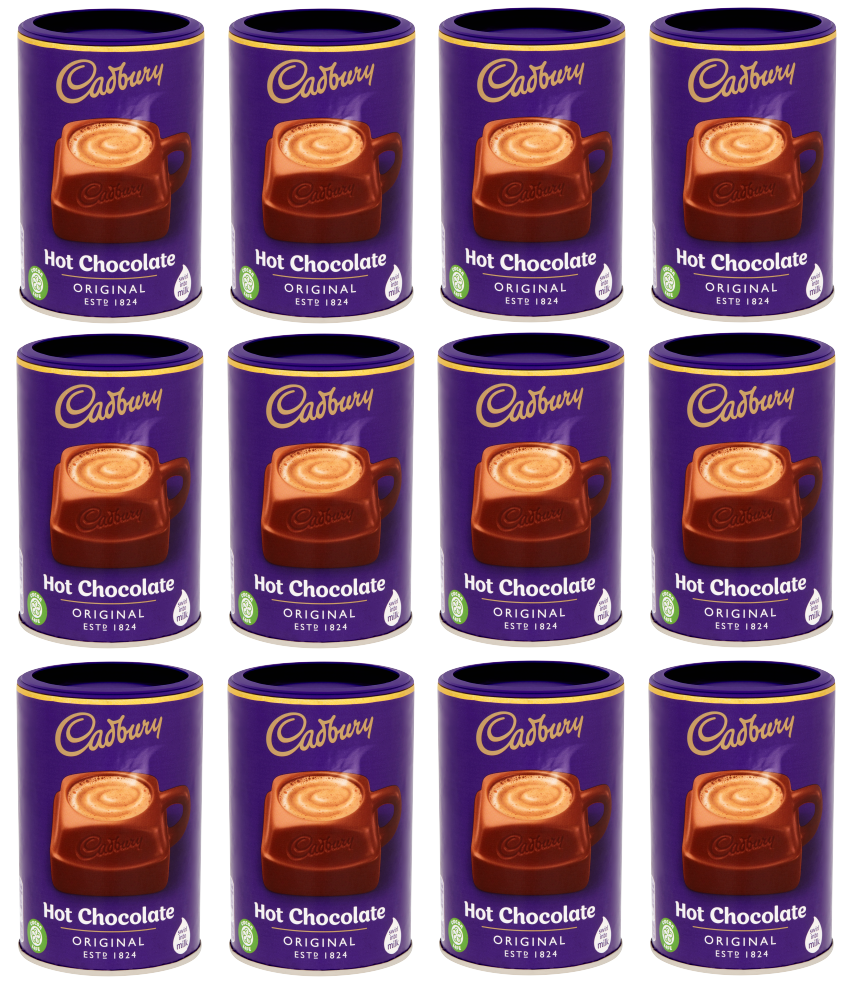 12 x Chocolate de Cadbury (caliente) 250 g
