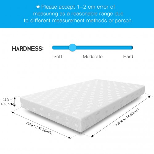 MTS003 - Good Nite Luxury Triple-Layer Memory Foam Mattress – Body Contouring Support & Enhanced Breathability - 120×190×11cm