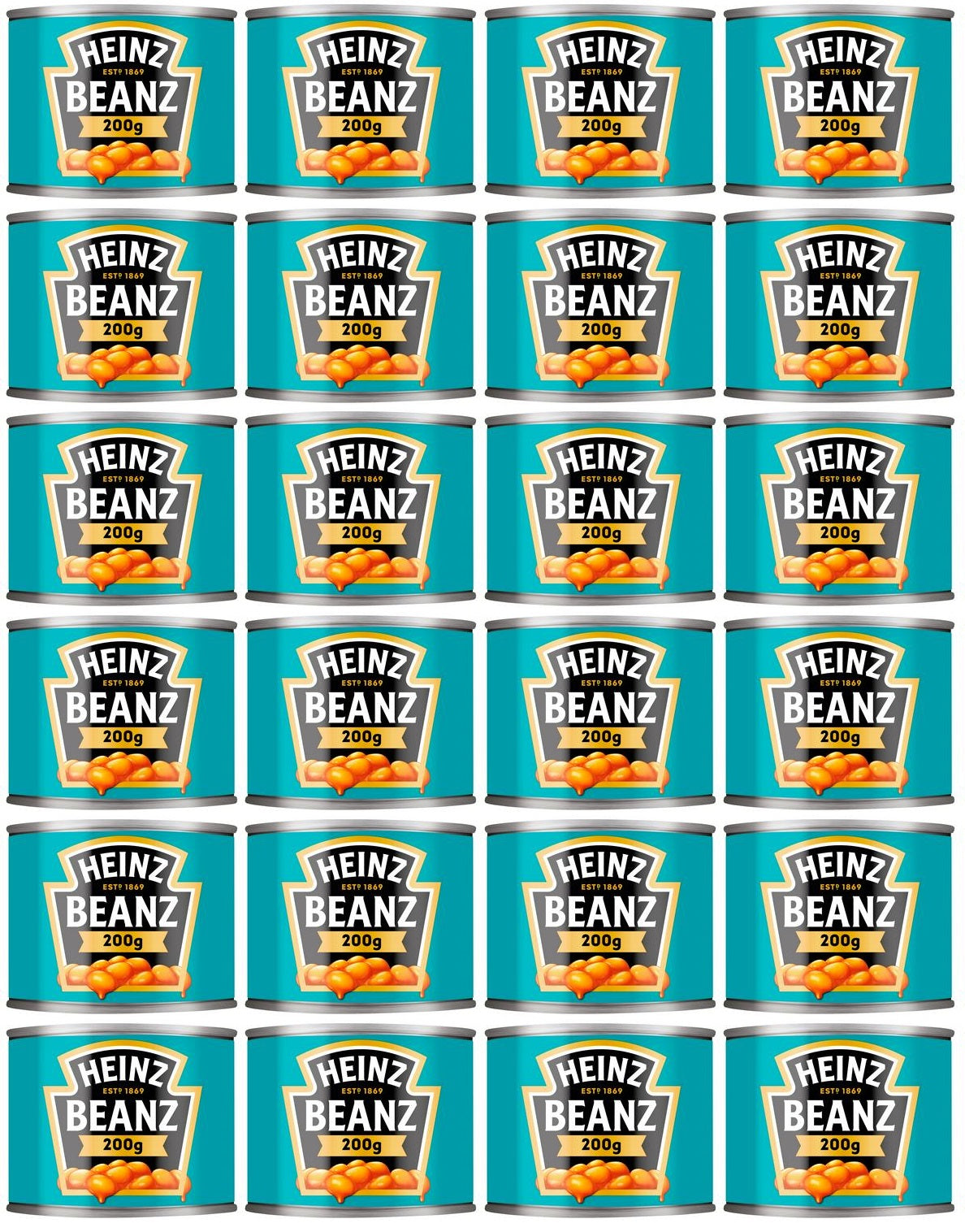 24 x Heinz Baked Beans in Tomatensauce 200g
