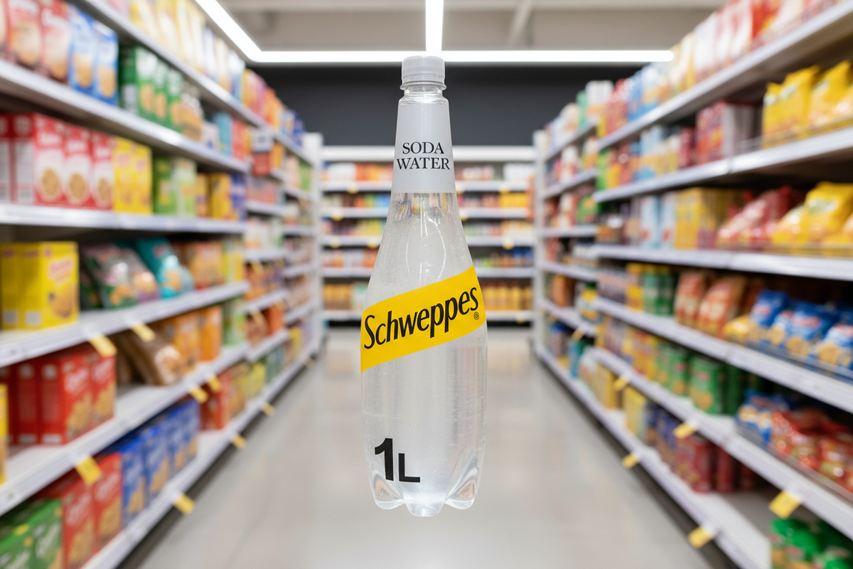 12 x Agua con gas Schweppes 1L