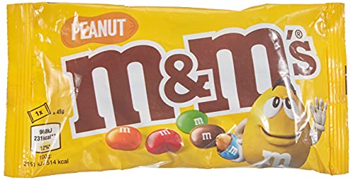 24 x Tableta de chocolate con leche y cacahuete crujiente M&M's 45G