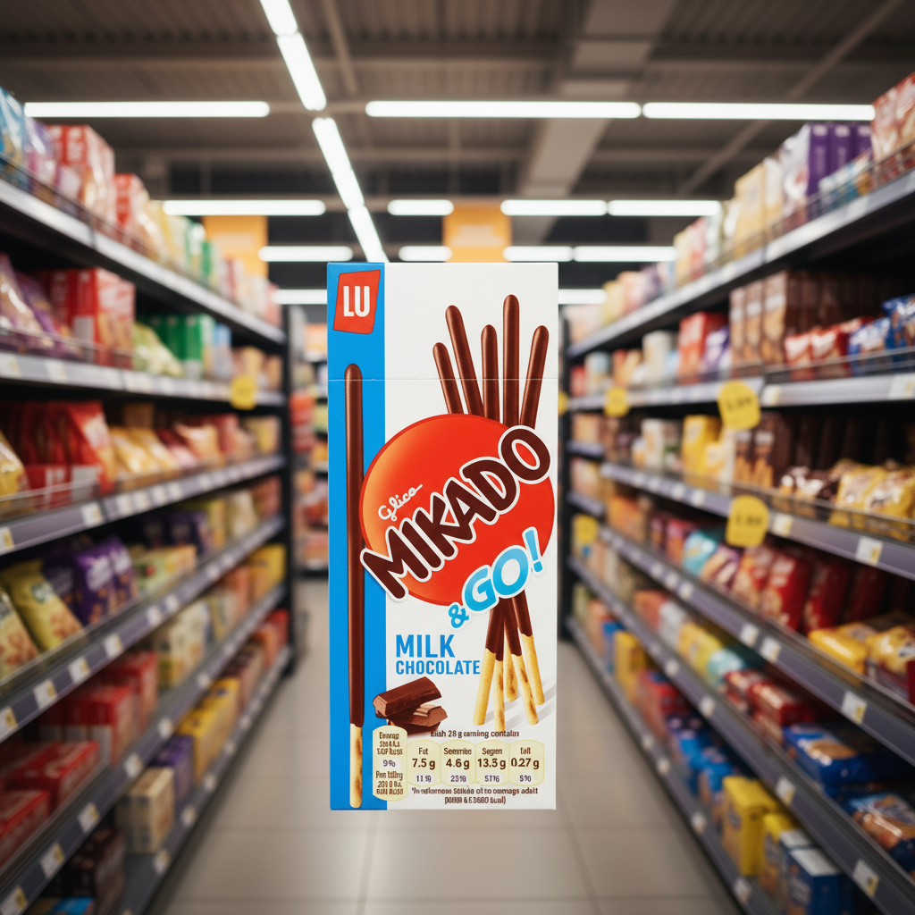 24 x Lu Mikado Milchschokoladenstäbchen - 39g