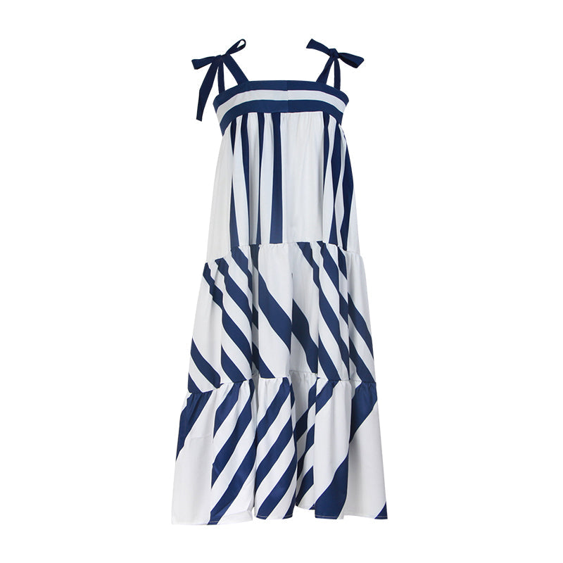 Striped patchwork dress