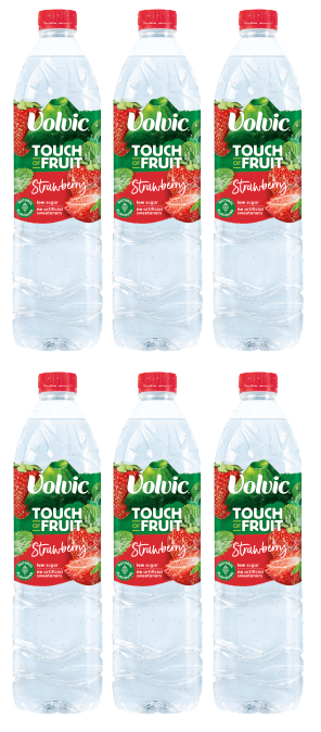 Volvic Touch of Fruit Strawberry 1.5L - Pack of 6