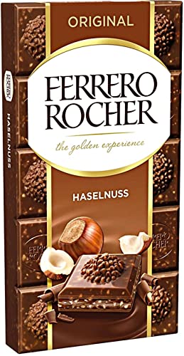 8 x Tableta grande original con leche de Ferrero Rocher 90 g