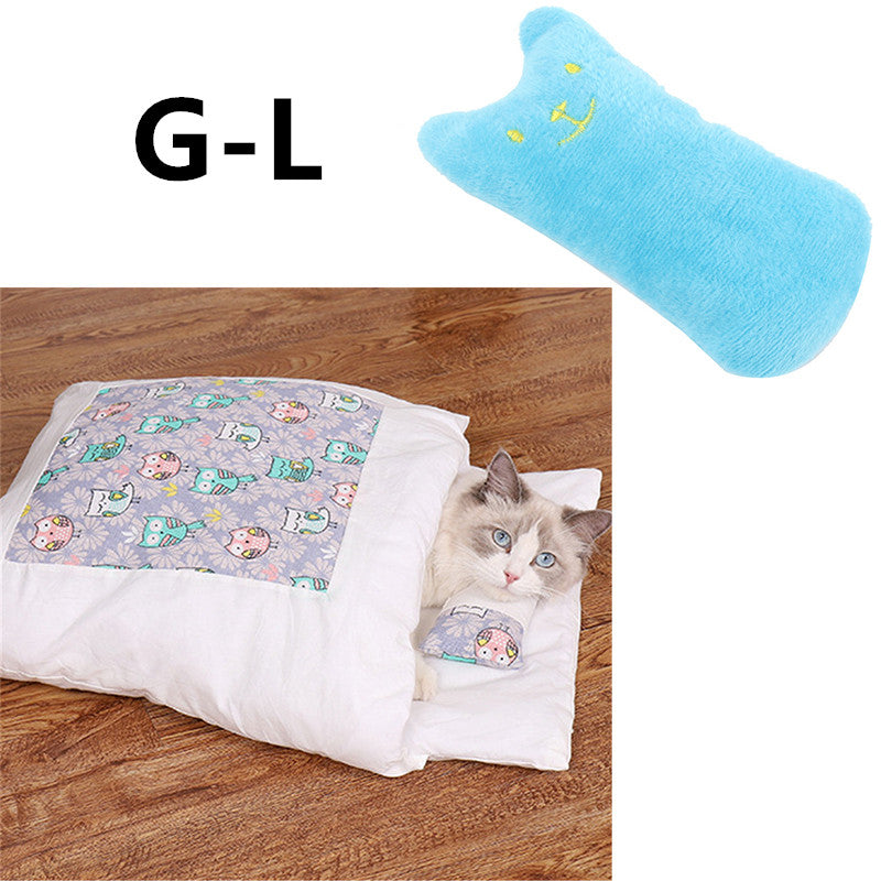 Winter Warm Cat Closed Removable And Washable Quilt