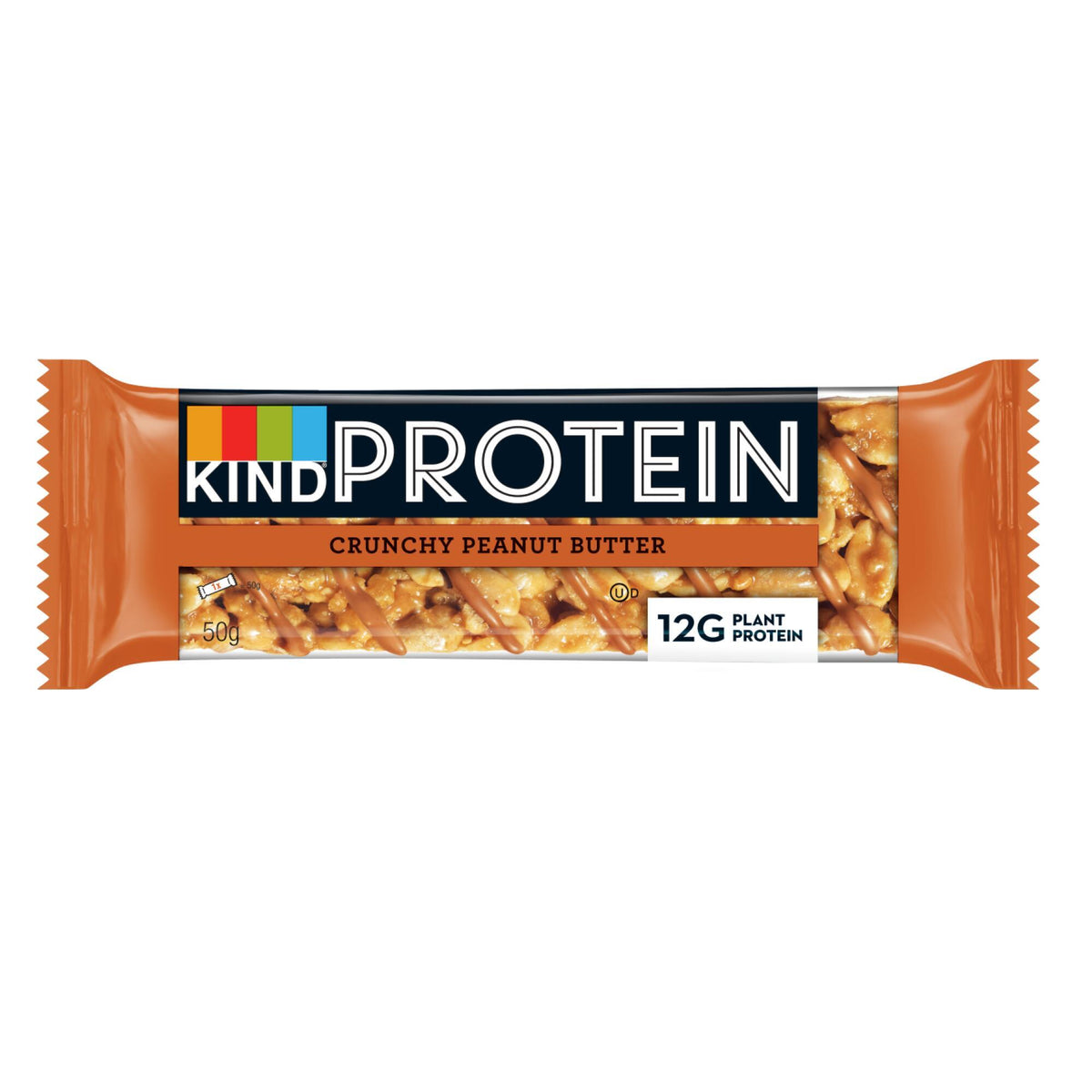 12 x Kind Protein Crema de Cacahuete Crujiente 50G