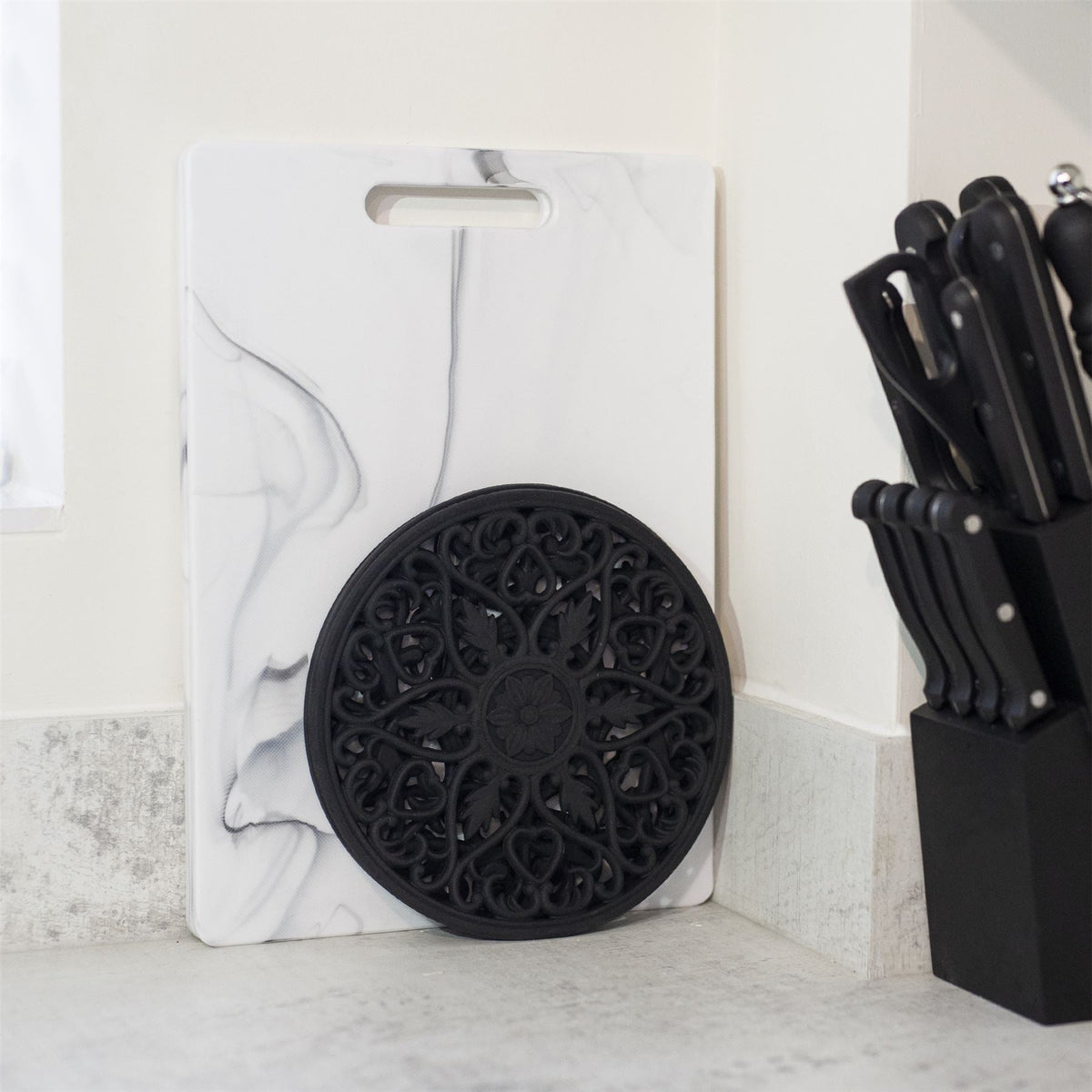 Silicone Trivets - Set of 3 Black | Pukkr