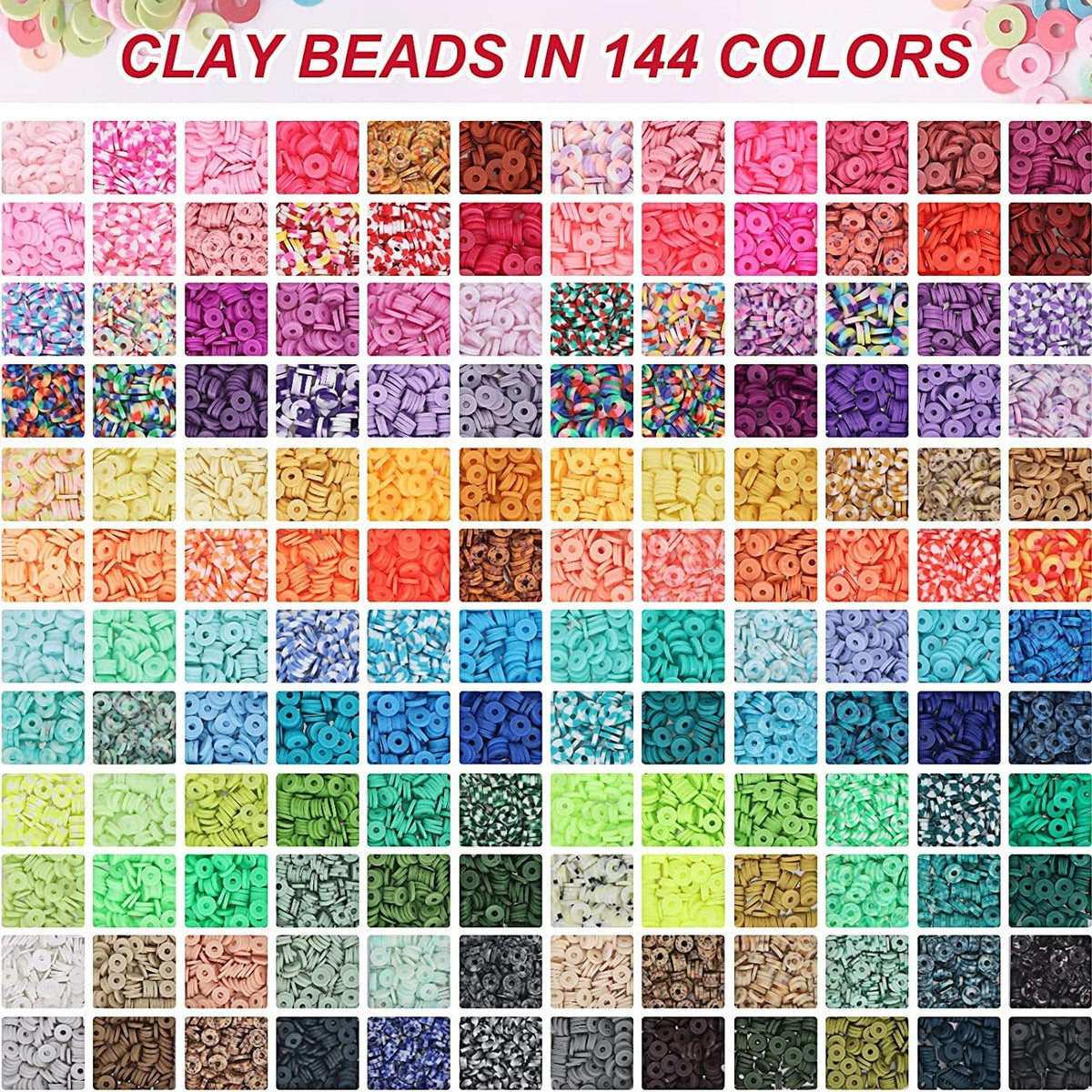 Multi-Color Soft Ceramic Beads Ornament Sets Of Boxes