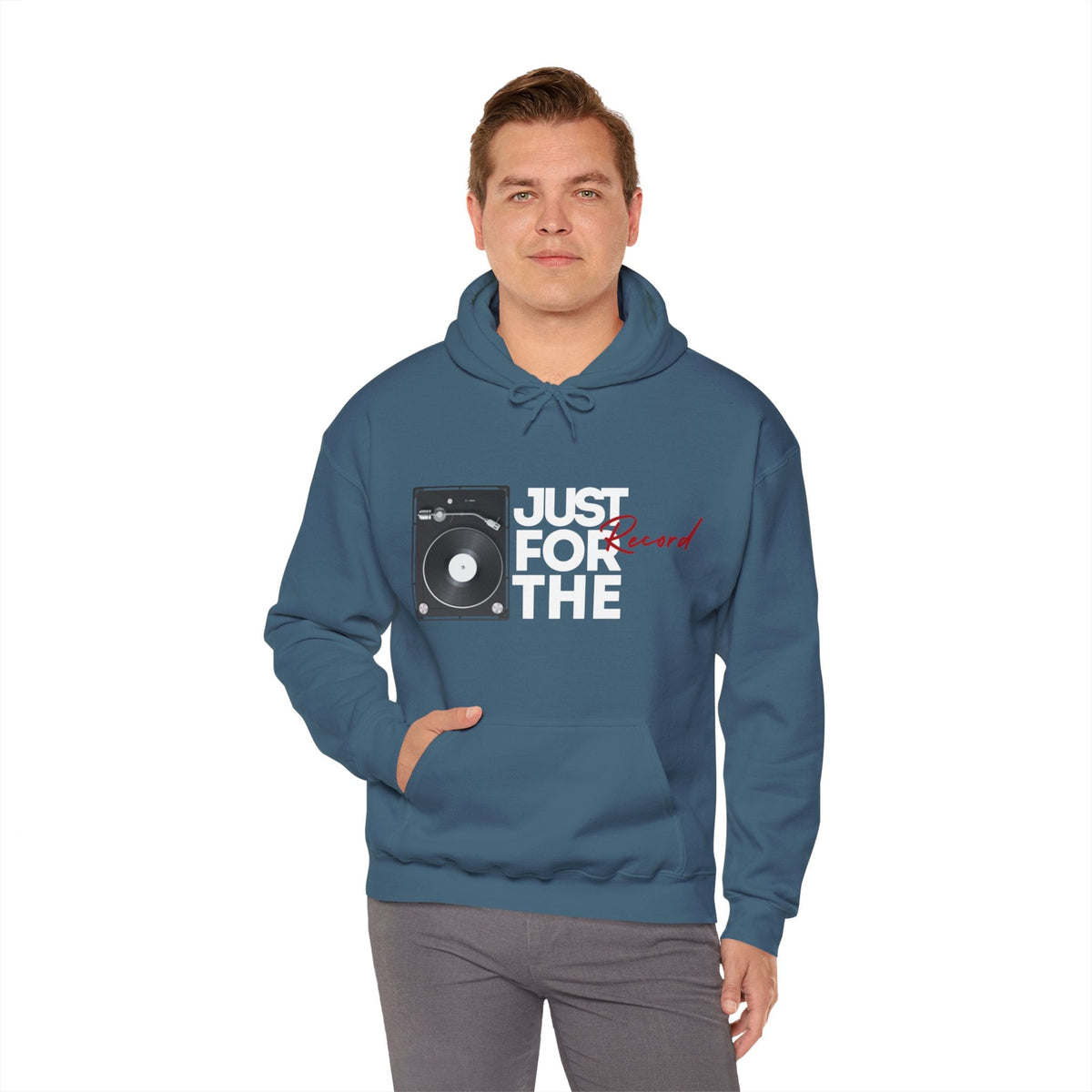 Just for the Record Men's Vinyl Record Hoodie