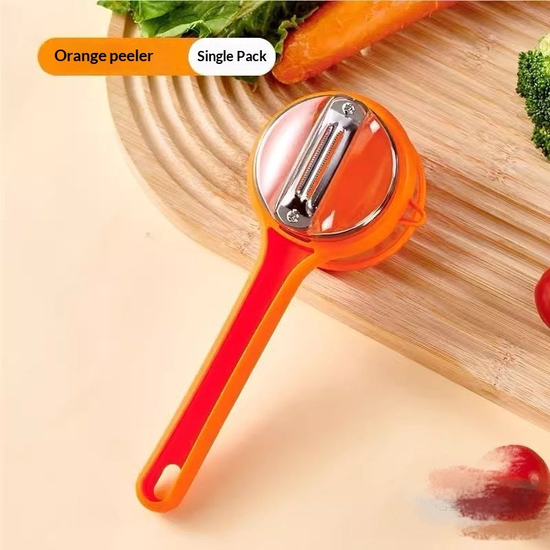 Kitchen Multi-Functional Peeler With Bucket Storage Scratcher Fruit Peeling Knife Storage Peeler Kitchen Gadgets