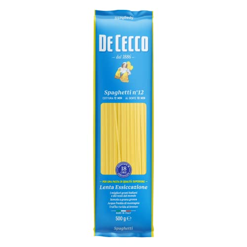 De Cecco Spaghetti No.12, 500 g (Pack of 1)