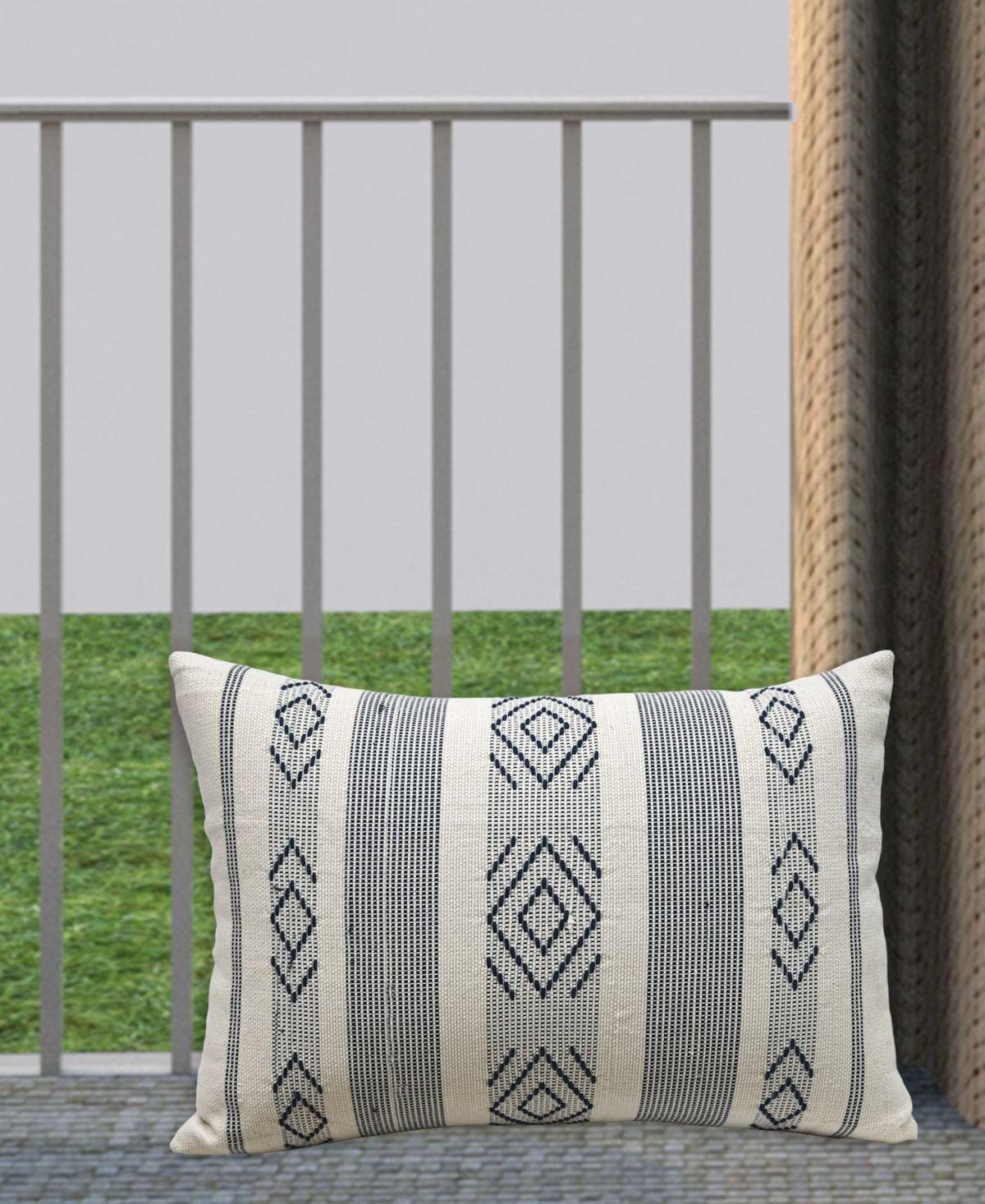 Jacquard Woven Decorative Throw Pillow, 14''X 20"