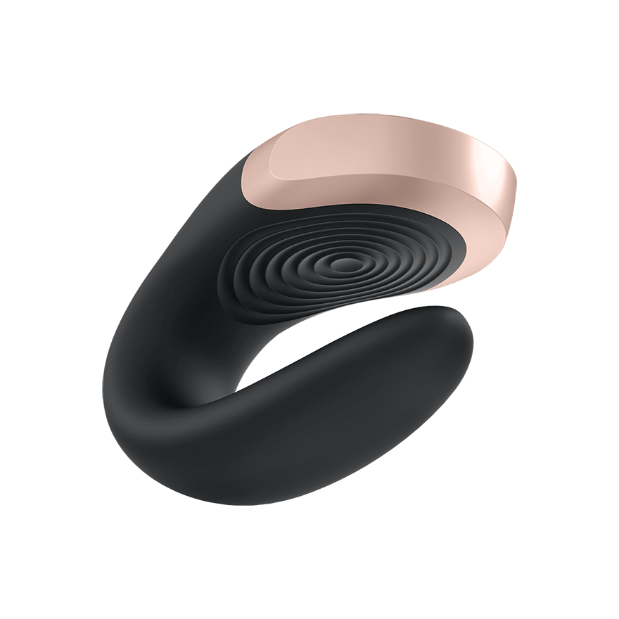 Satisfyer Double Love Partner Vibrator With Remote Control Black
