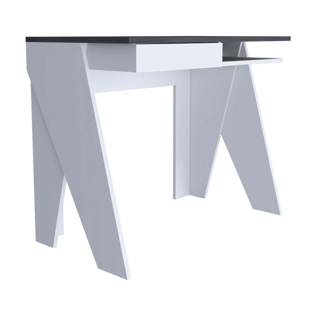 Dallas Home White Office Desk With Drawer