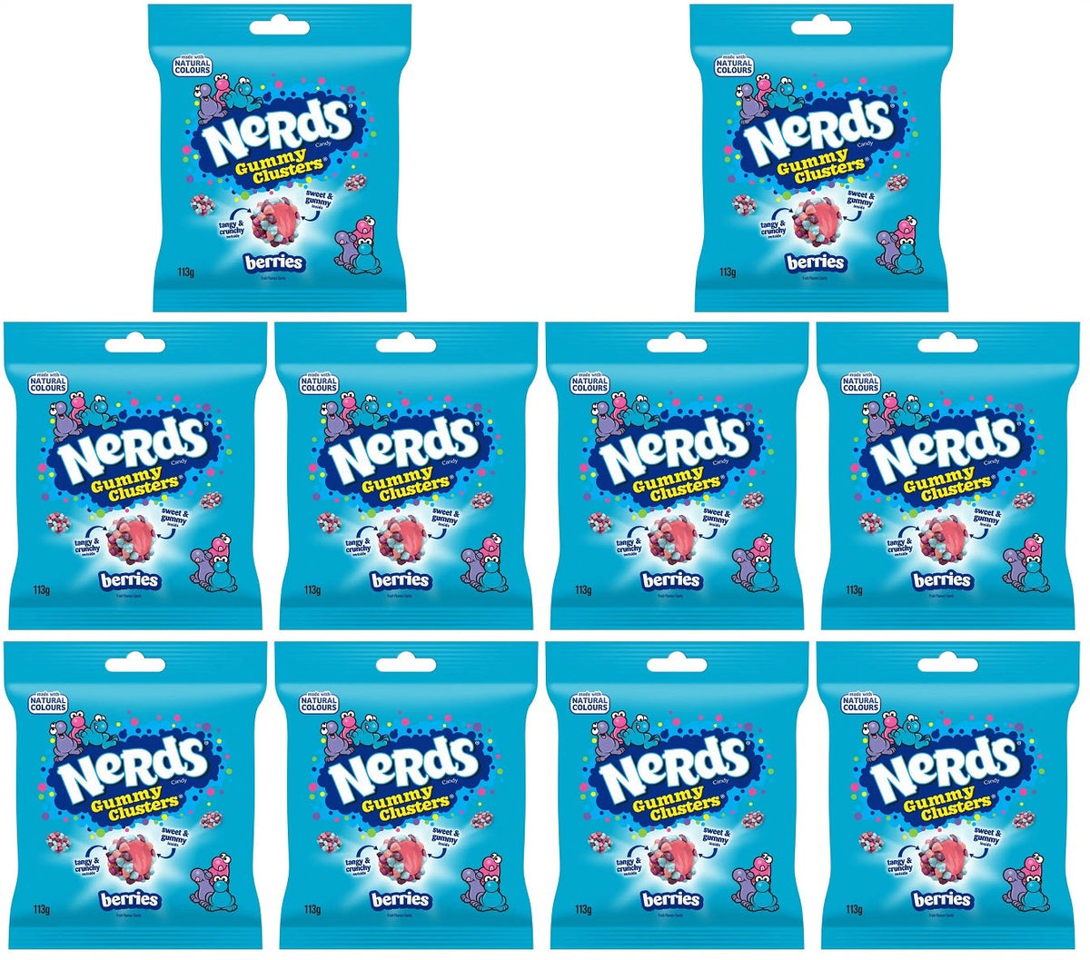 10 x Nerds Clusters Beeren-Mix  - 113 g