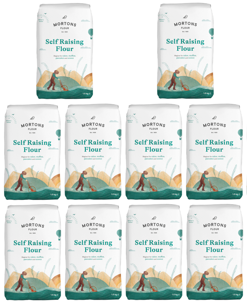 10 x Harina con levadura Morton's 1.5Kg