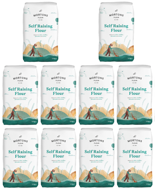 10 x Harina con levadura Morton's 1.5Kg